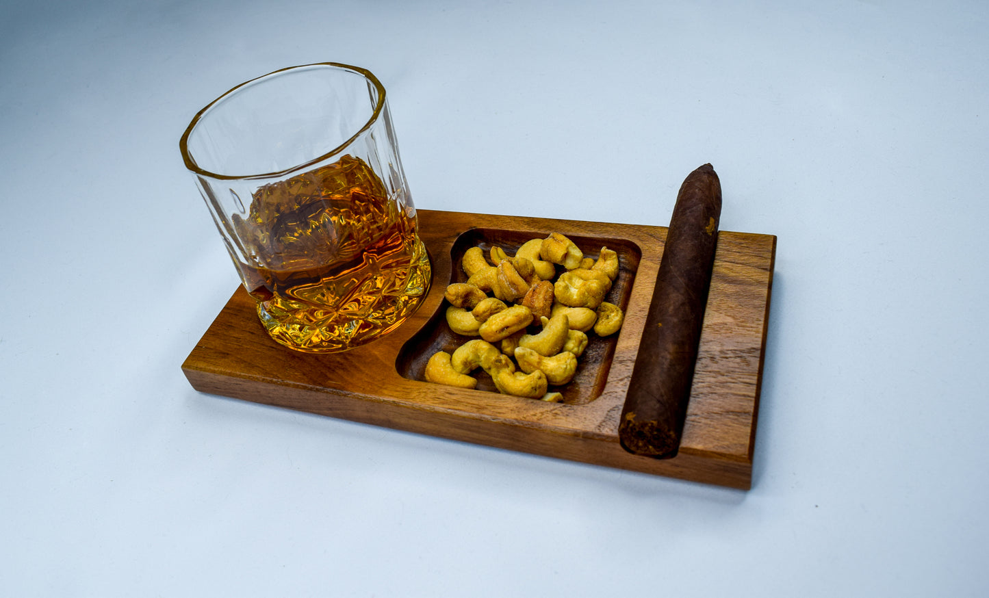 Cigar tray for bourbon or cigar enthusiast. Handmade in Georgia.