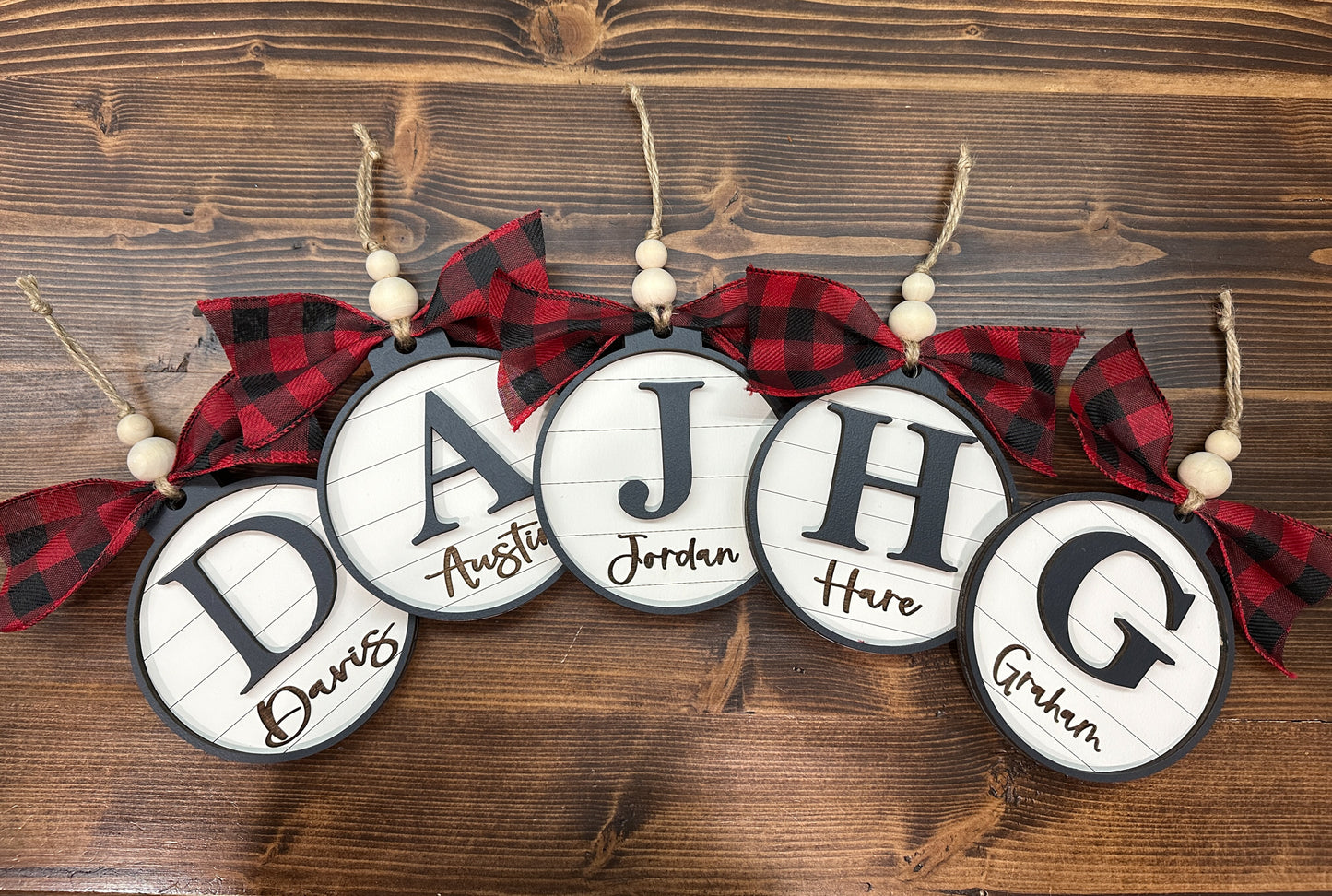 Custom Monogram Ornament