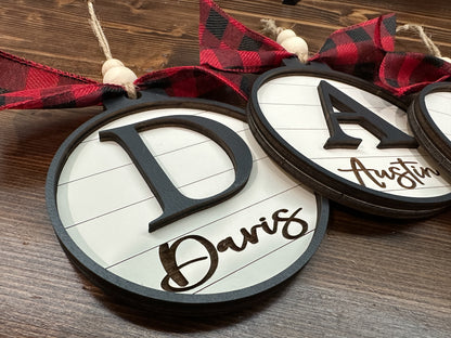 Custom Monogram Ornament