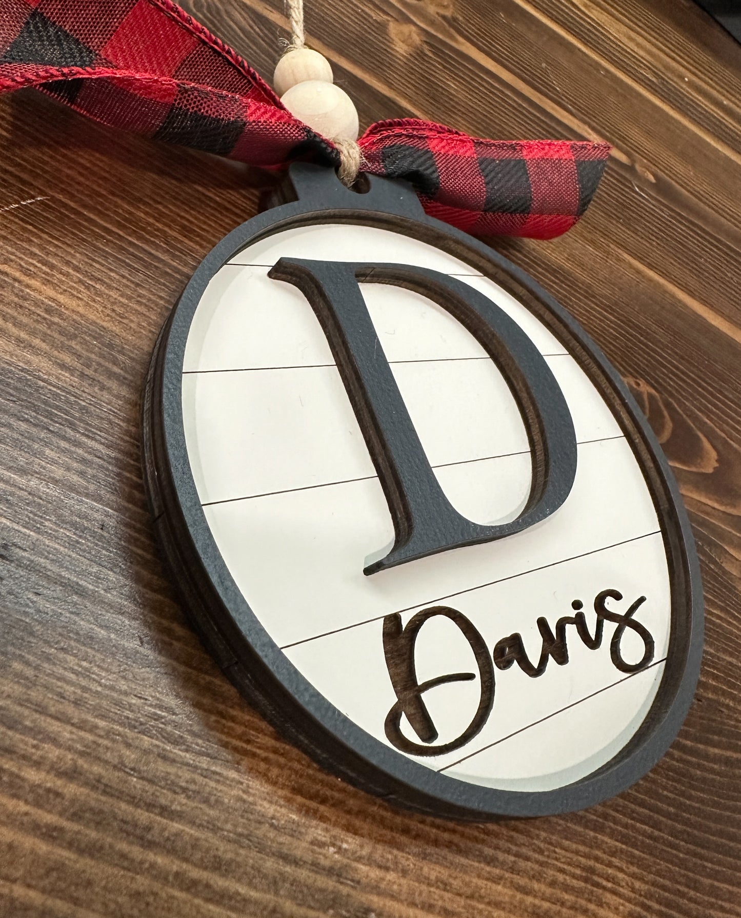 Custom Monogram Ornament