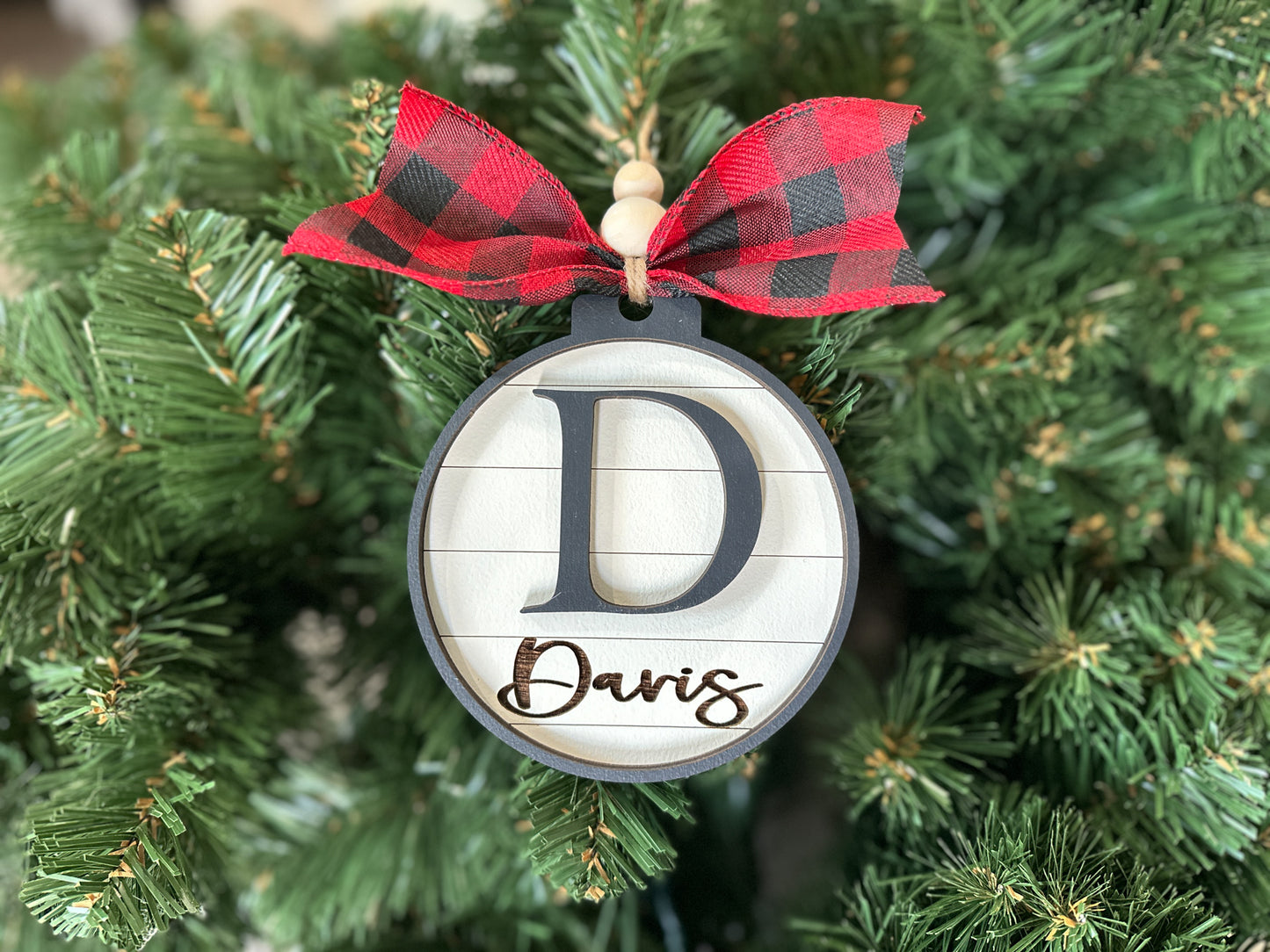 Custom Monogram Ornament