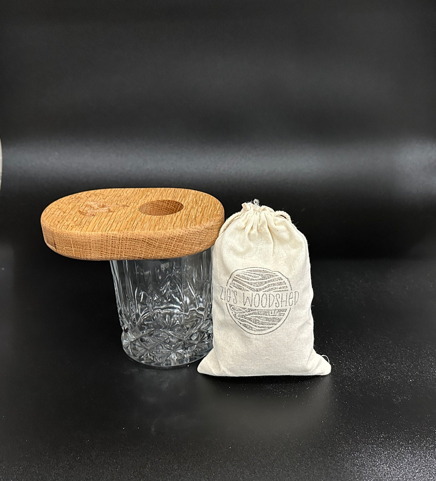 Smoke your whiskey with this handmade whiskey smoker. Handcrafted out of white oak.