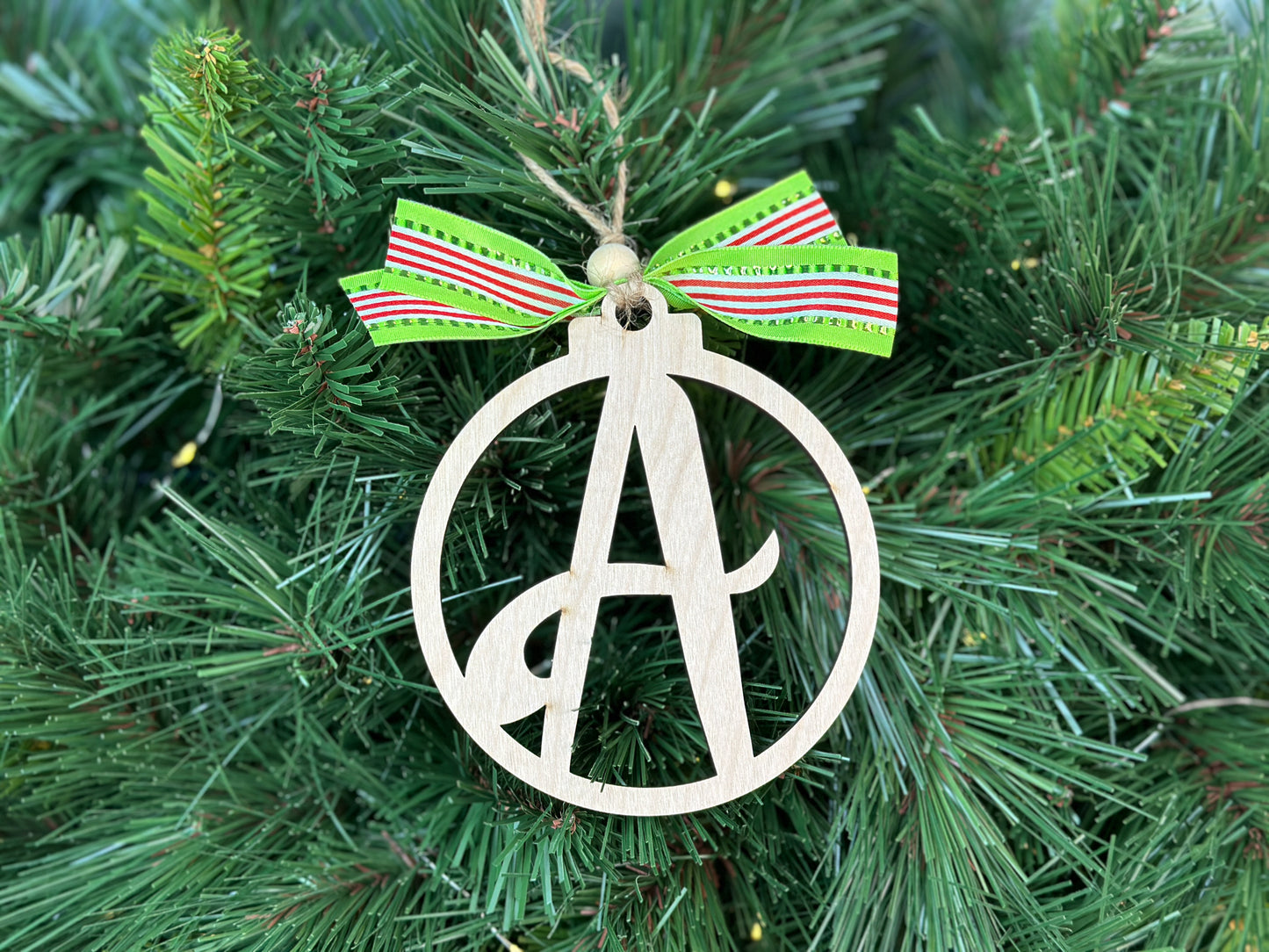 Monogram Christmas Ornament