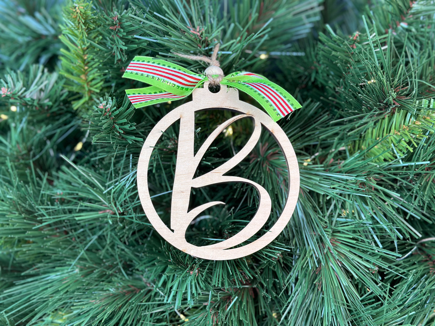 Monogram Christmas Ornament