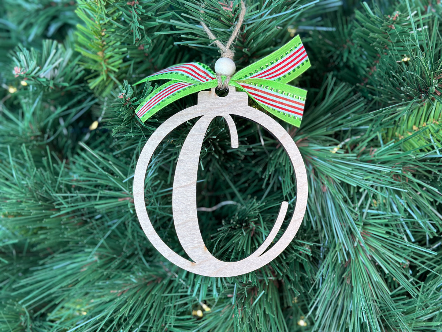 Monogram Christmas Ornament