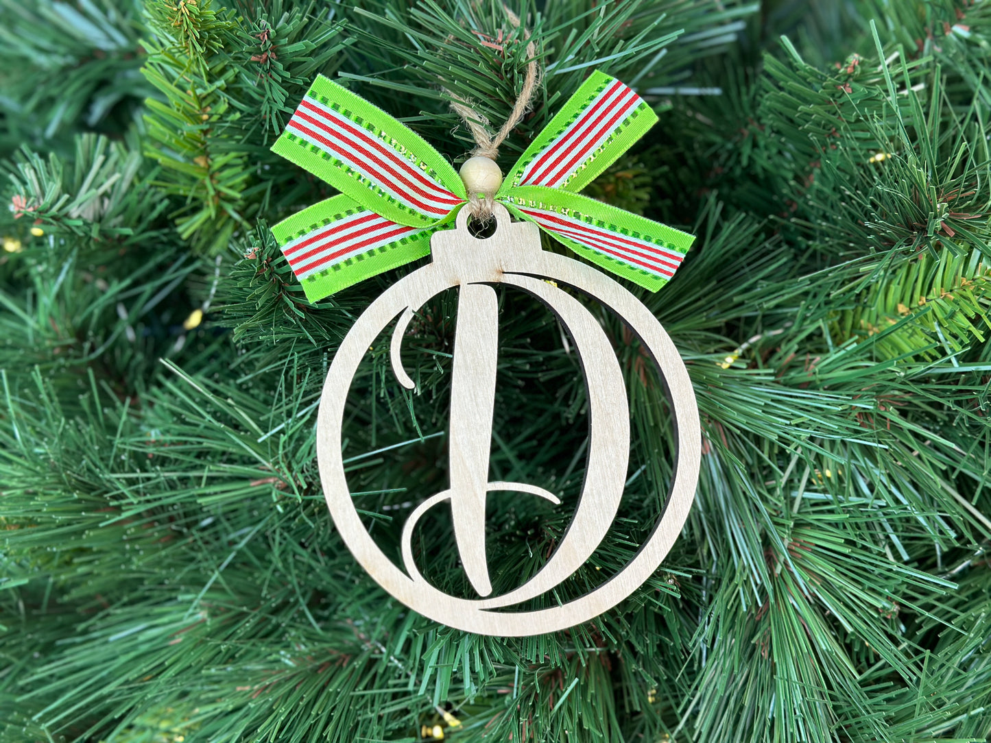 Monogram Christmas Ornament