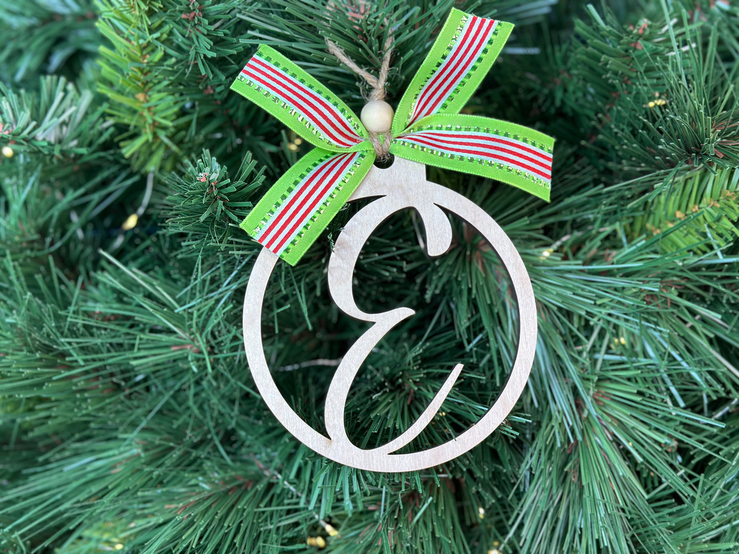 Monogram Christmas Ornament