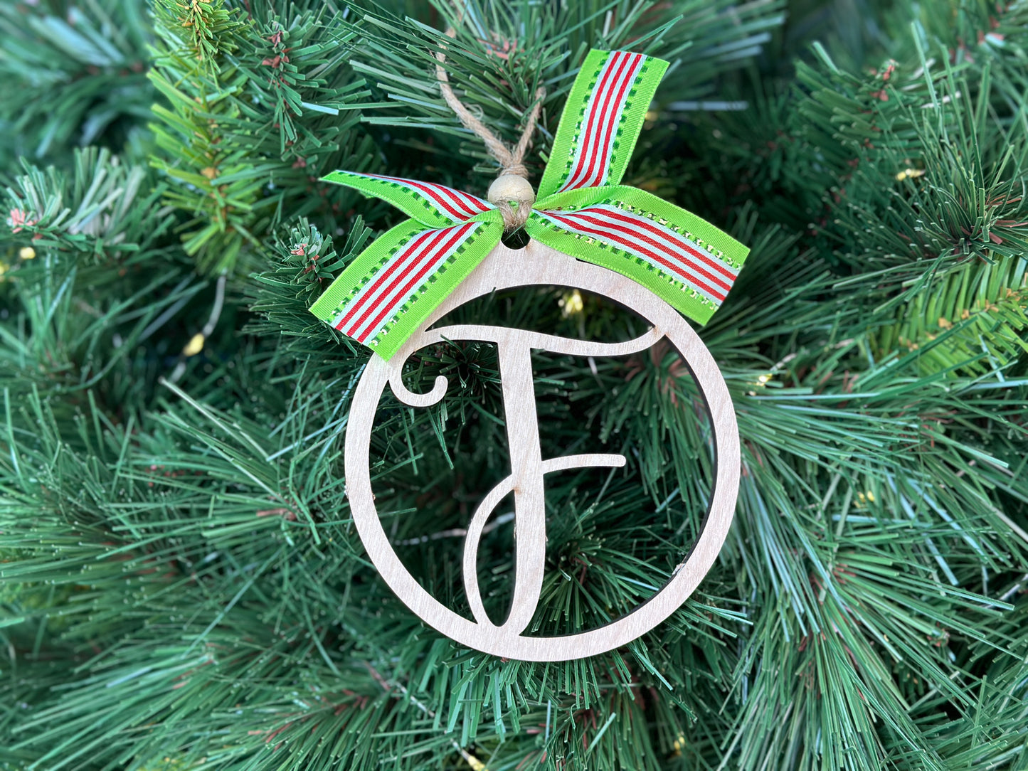 Monogram Christmas Ornament