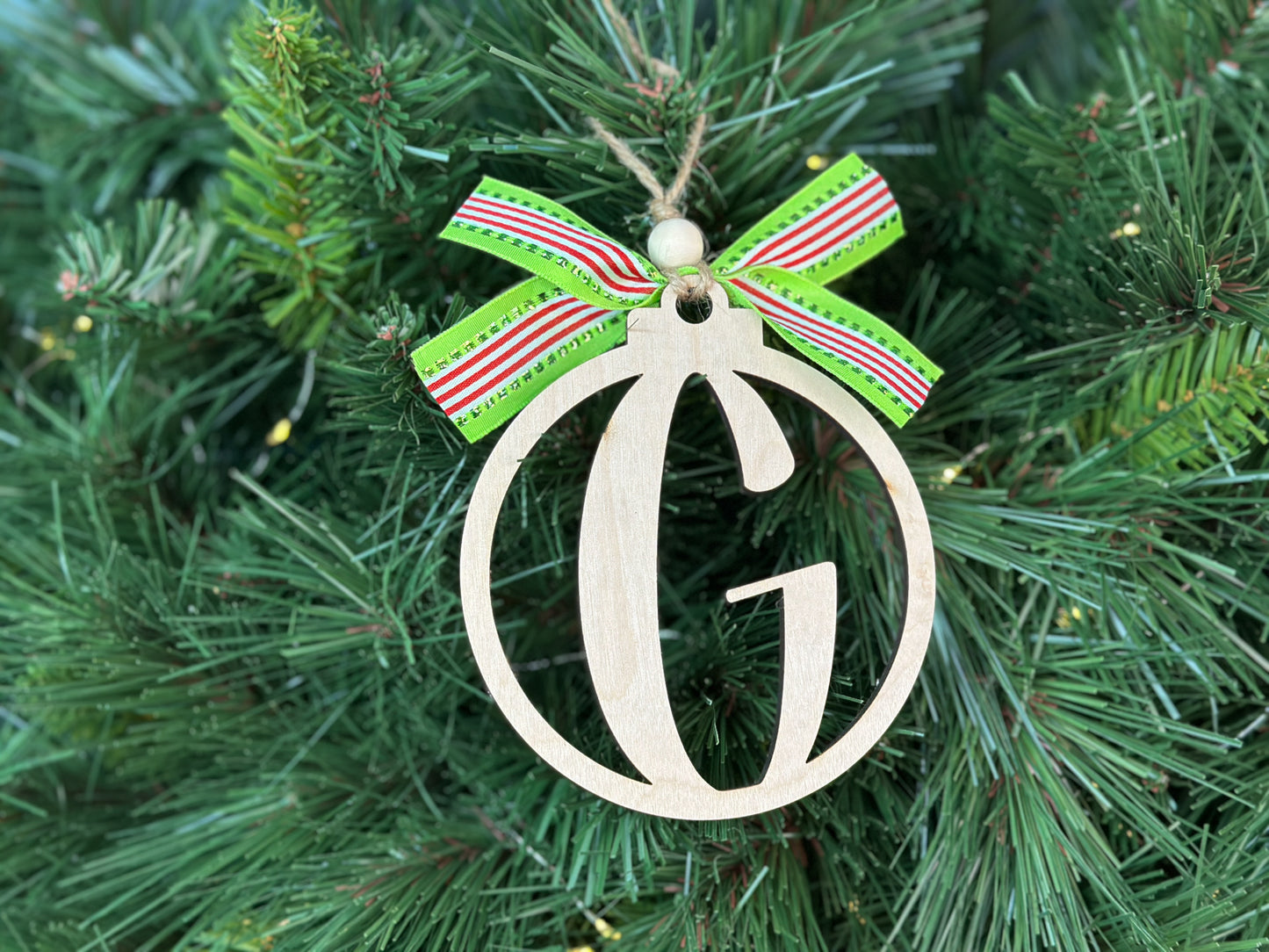 Monogram Christmas Ornament