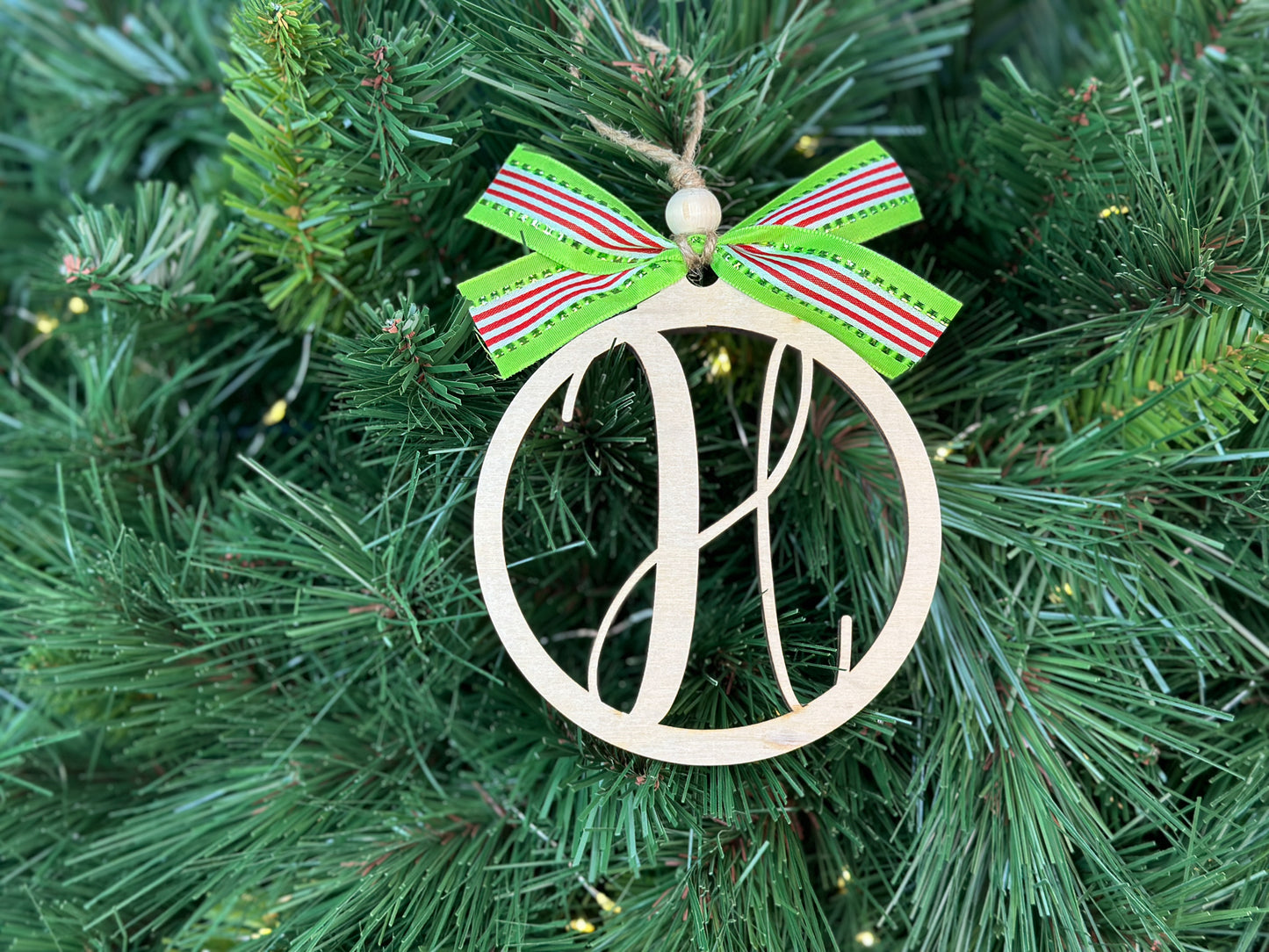 Monogram Christmas Ornament