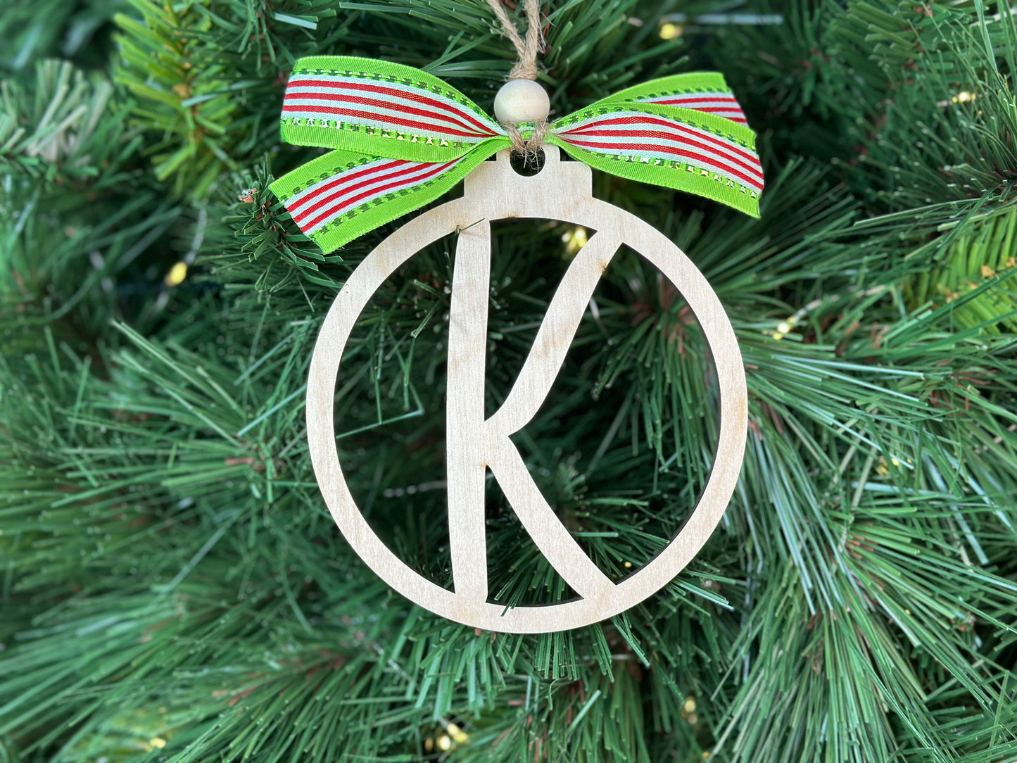 Monogram Christmas Ornament