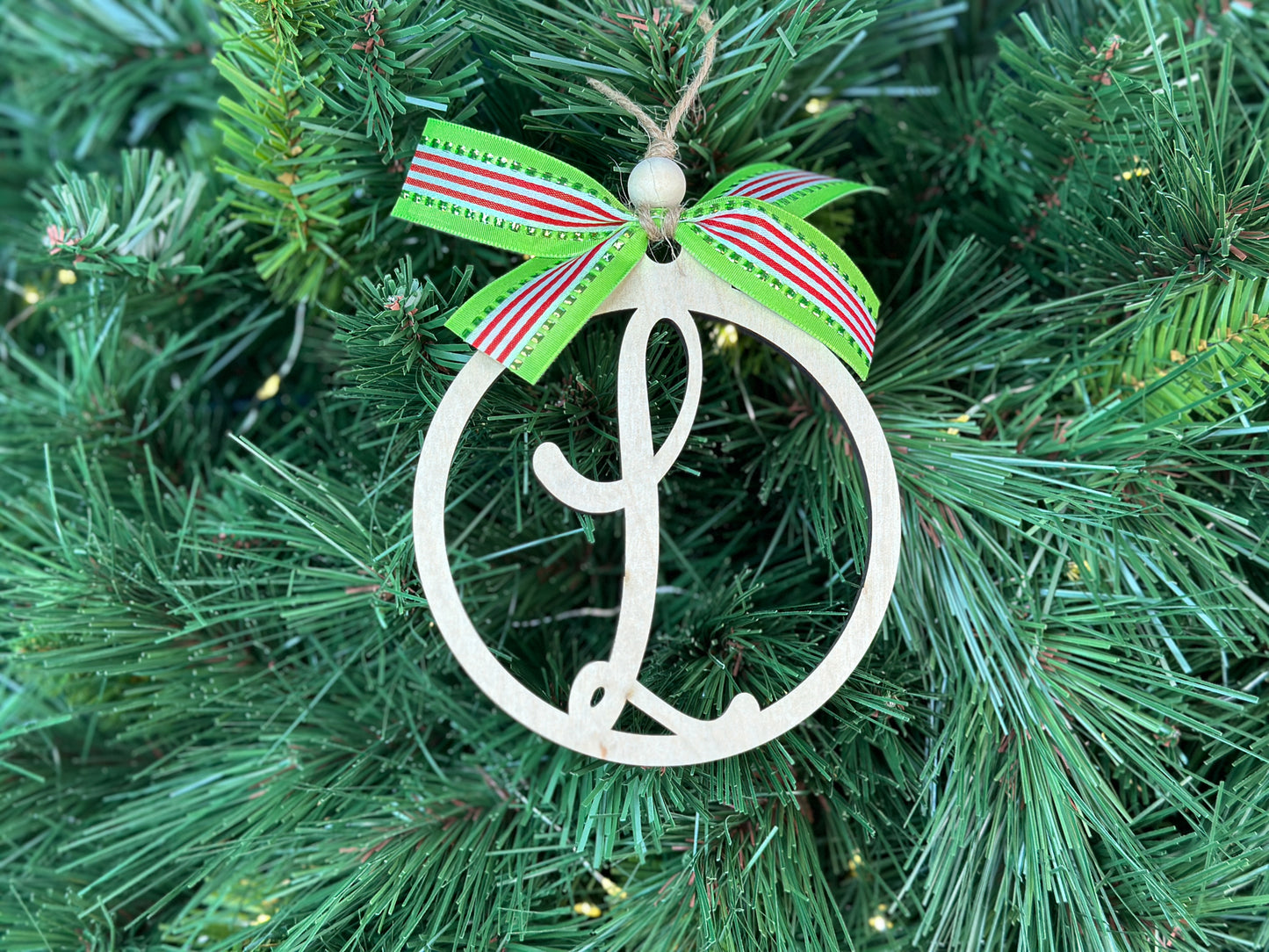 Monogram Christmas Ornament