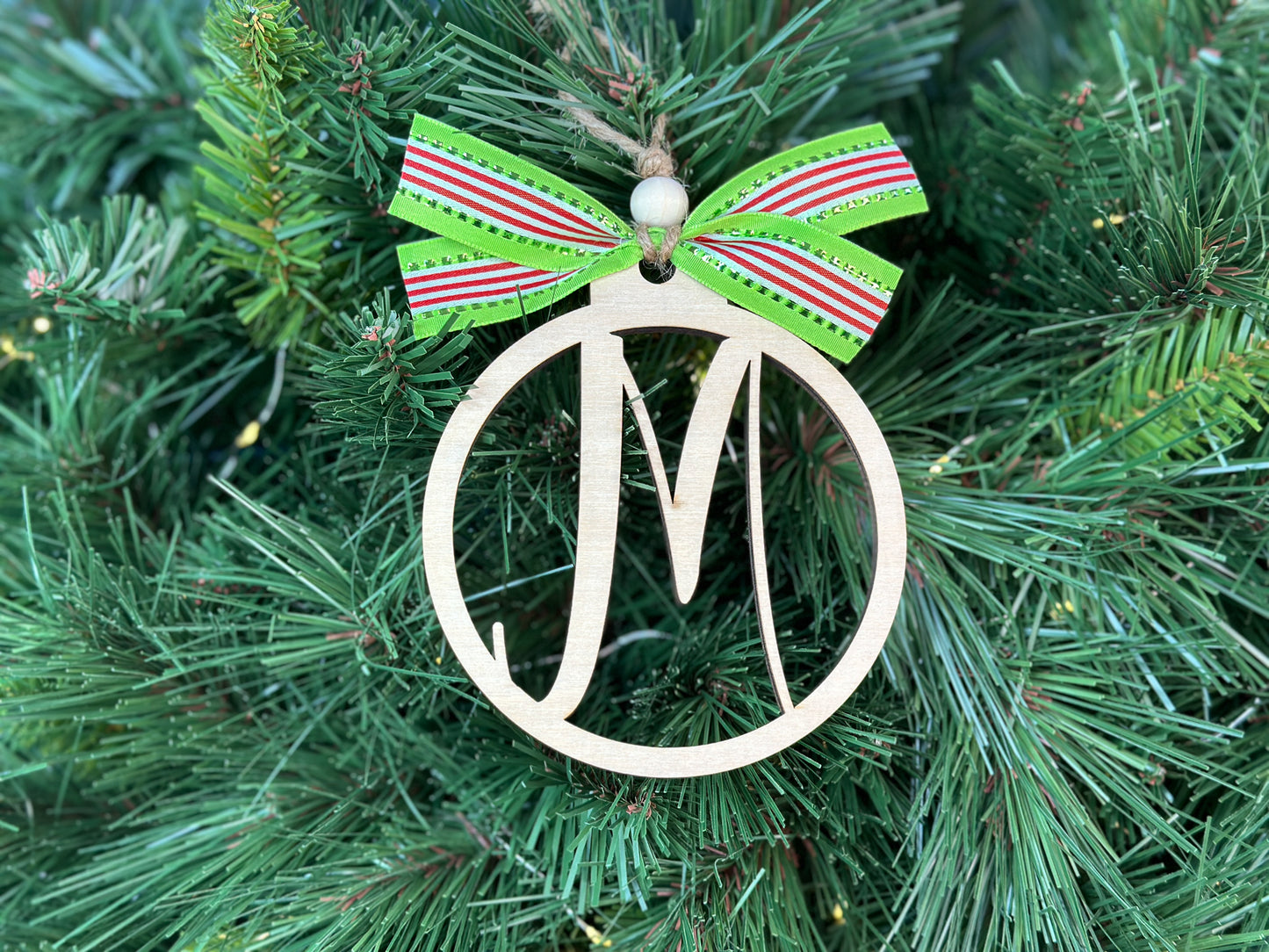 Monogram Christmas Ornament