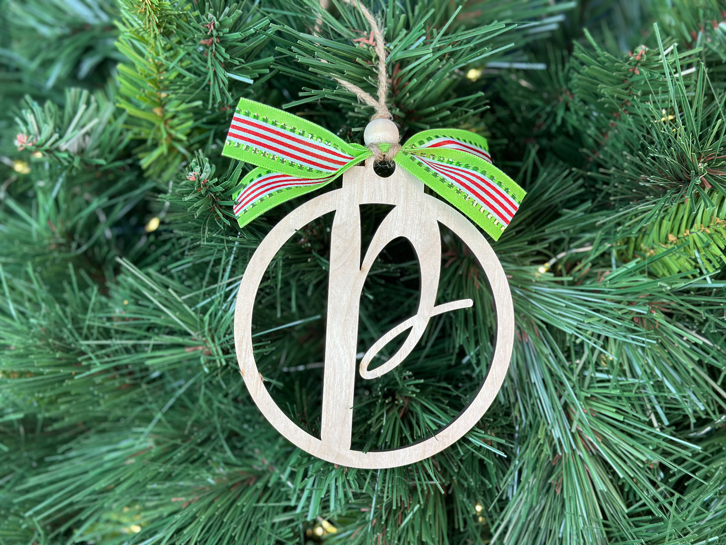 Monogram Christmas Ornament