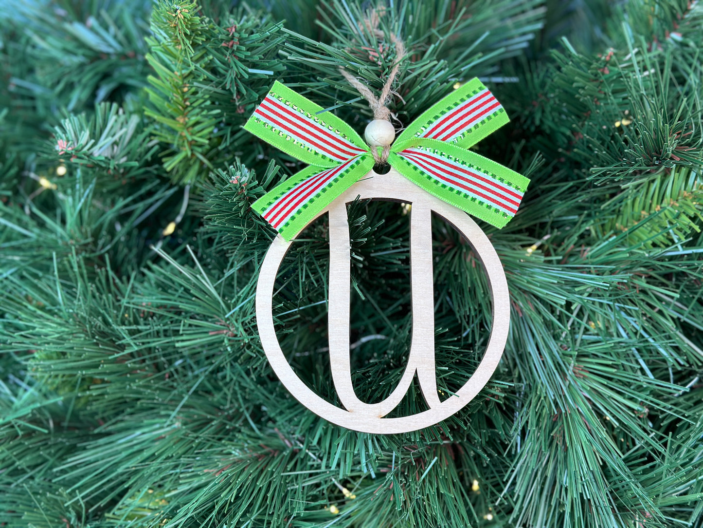 Monogram Christmas Ornament